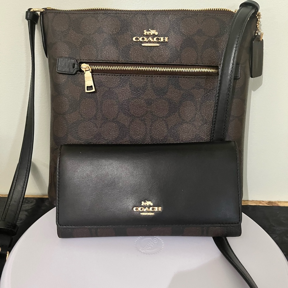 Coach satchel and wallet